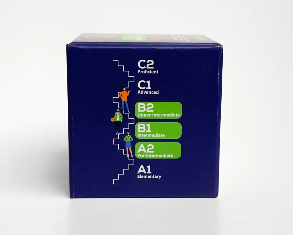 Бічна сторона коробки: рівні від A1 до C2