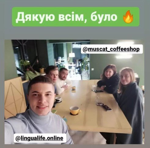 English speaking club від Lingua Life у muscat_coffeeshop